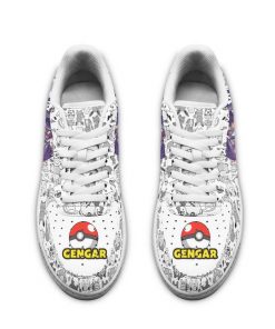 Gengar Air Force Sneakers Pokemon Shoes Fan Gift Idea PT04 - 2 - GearAnime