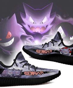 Gengar Yzy Shoes Pokemon Anime Sneakers Fan Gift Idea TT04 - 2 - GearAnime