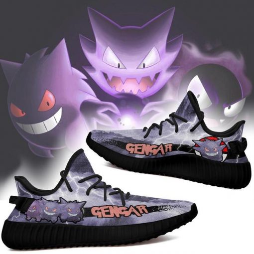 Gengar Yzy Shoes Pokemon Anime Sneakers Fan Gift Idea TT04 - 2 - GearAnime