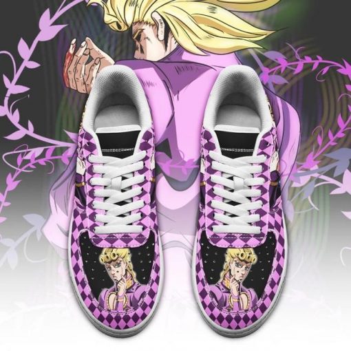 Giorno Giovanna Air Force Sneakers JoJo Anime Shoes Fan Gift Idea PT06 - 2 - GearAnime