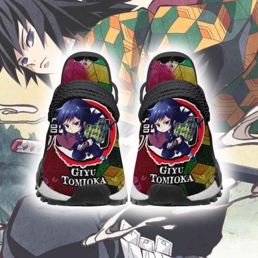 Giyu Tomioka NMD Shoes Custom Demon Slayer Anime Sneakers - 2 - GearAnime