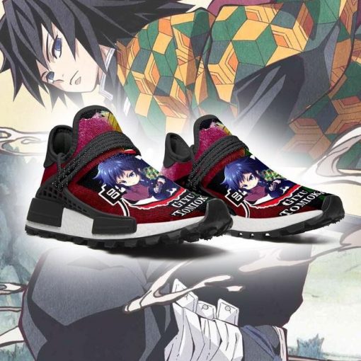 Giyu Tomioka NMD Shoes Custom Demon Slayer Anime Sneakers - 3 - GearAnime