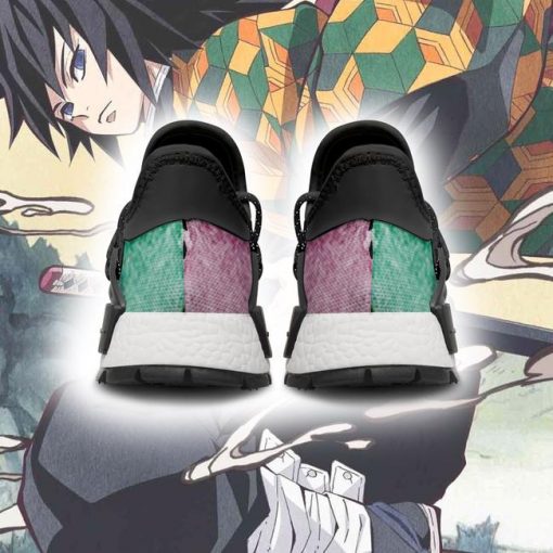 Giyu Tomioka NMD Shoes Custom Demon Slayer Anime Sneakers - 4 - GearAnime