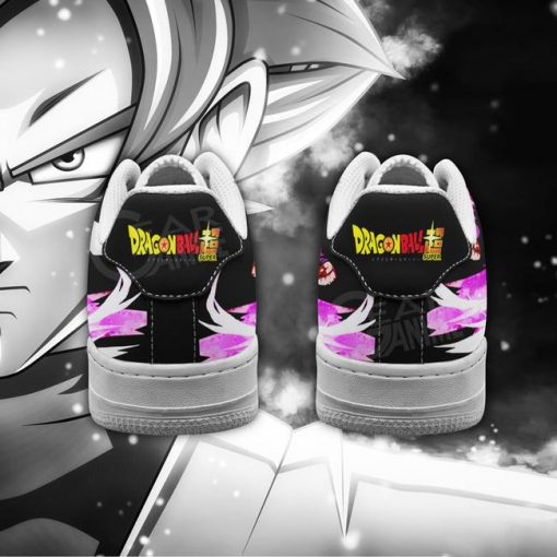 Goku Black Rose Air Force Shoes Dragon Ball Super Anime Custom Shoes - 3 - GearAnime