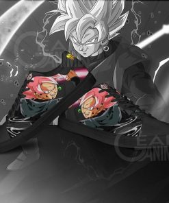 Goku Black Rose Skate Shoes Dragon Ball Anime Custom Shoes PN09 - 3 - GearAnime