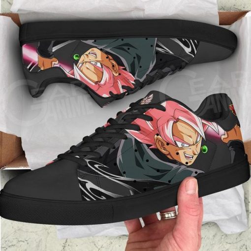 Goku Black Rose Skate Shoes Dragon Ball Anime Custom Shoes PN09 - 4 - GearAnime