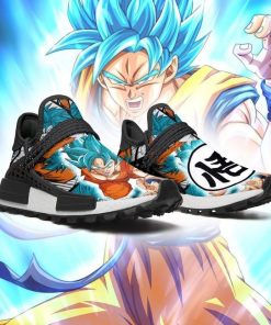 Goku Blue NMD Shoes Symbol Dragon Ball Z Anime Sneakers - 3 - GearAnime