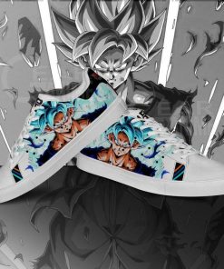 Dragon Ball Z Skate Shoes Custom Goku Super Saiyan Blue PN09 - 3 - GearAnime