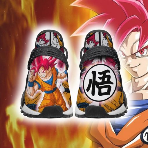 Goku God NMD Shoes Symbol Dragon Ball Z Anime Sneakers - 2 - GearAnime