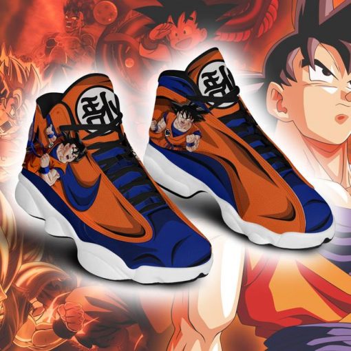 Goku Jordan 13 Shoes Uniform Dragon Ball Anime Sneakers - 2 - GearAnime