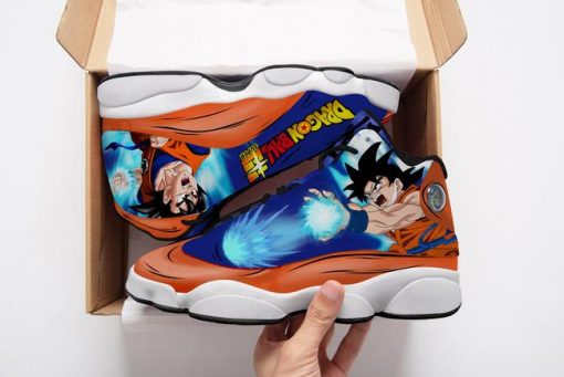 Goku Jordan 13 Sneakers Dragon Ball Anime Custom Shoes - 2 - GearAnime