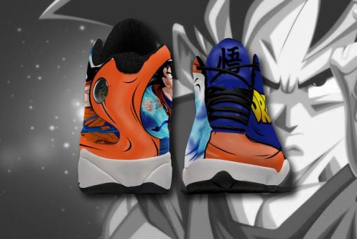 Goku Jordan 13 Sneakers Dragon Ball Anime Custom Shoes - 3 - GearAnime