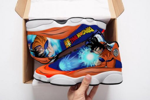 Goku Jordan 13 Sneakers Kame Dragon Ball Anime Custom Shoes - 2 - GearAnime