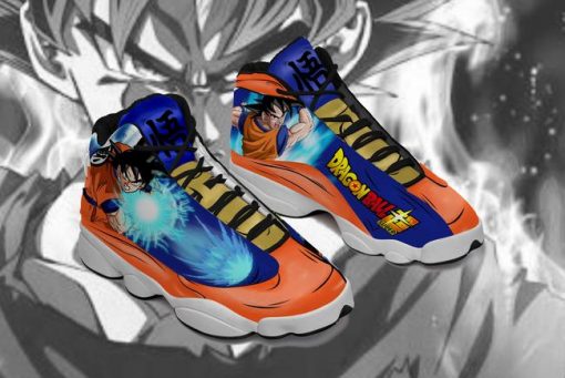 Goku Jordan 13 Sneakers Kame Dragon Ball Anime Custom Shoes - 3 - GearAnime