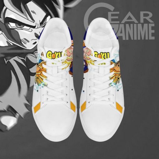 Goku Super Saiyan Skate Shoes Dragon Ball Anime Custom Shoes PN09 - 2 - GearAnime