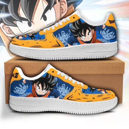 Goten Air Force Sneakers Custom Dragon Ball Anime Shoes Fan Gift PT05 - 1 - GearAnime