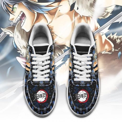 Inosuke Air Force Sneakers Custom Demon Slayer Anime Shoes Fan PT05 - 2 - GearAnime