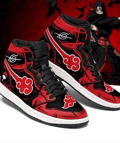 Itachi Akatsuki Symbol Jordan Sneakers Boots Naruto Anime Sneakers - 2 - GearAnime