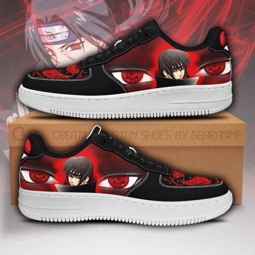Itachi Sharingan Eyes Air Force Sneakers Naruto Anime Shoes PT04 - 1 - GearAnime