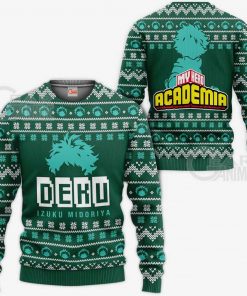 Izuku Midoriya Ugly Christmas Sweater Deku My Hero Academia Xmas Shirt - 1 - GearAnime