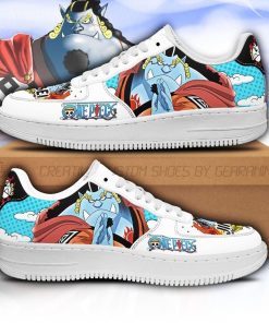 Jinbei Air Force Sneakers Custom One Piece Anime Shoes Fan PT04 - 1 - GearAnime