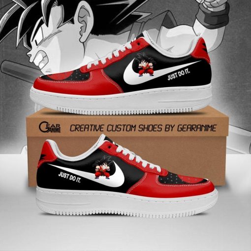Kid Goku Air Force Sneakers Just Dragon Ball Anime Shoes Do It - 1 - GearAnime