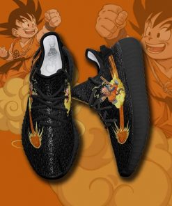 Kid Goku Chico Yzy Shoes Dragon Ball Anime Custom Shoes TT10 - 3 - GearAnime