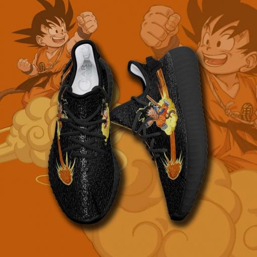 Kid Goku Chico Yzy Shoes Dragon Ball Anime Custom Shoes TT10 - 3 - GearAnime