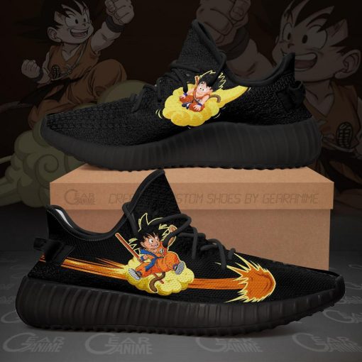 Kid Goku Chico Yzy Shoes Dragon Ball Anime Custom Shoes TT10 - 1 - GearAnime