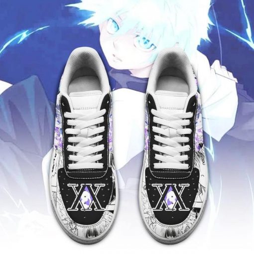 Killua Air Force Sneakers Custom Hunter X Hunter Anime Shoes Fan PT05 - 2 - GearAnime