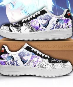 Killua Air Force Sneakers Custom Hunter X Hunter Anime Shoes Fan PT05 - 1 - GearAnime