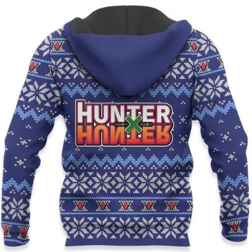 Killua Ugly Christmas Sweater Hunter X Hunter Anime Xmas Gift Custom Clothes - 6 - GearAnime