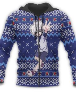 Killua Ugly Christmas Sweater Hunter X Hunter Anime Xmas Gift Custom Clothes - 7 - GearAnime