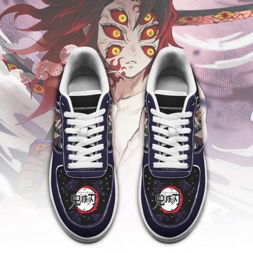 Kokushibou Air Force Sneakers Custom Demon Slayer Anime Shoes Fan PT05 - 2 - GearAnime
