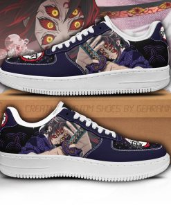 Kokushibou Air Force Sneakers Custom Demon Slayer Anime Shoes Fan PT05 - 1 - GearAnime