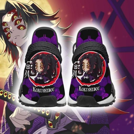 Kokushibou NMD Shoes Custom Demon Slayer Anime Sneakers - 2 - GearAnime