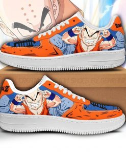 Krillin Air Force Sneakers Custom Dragon Ball Anime Shoes Fan Gift PT05 - 1 - GearAnime