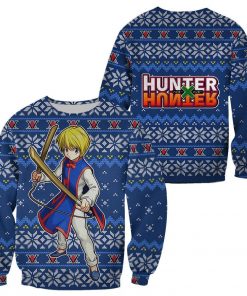 Kurapika Ugly Christmas Sweater Hunter X Hunter Anime Xmas Gift Custom Clothes - 1 - GearAnime