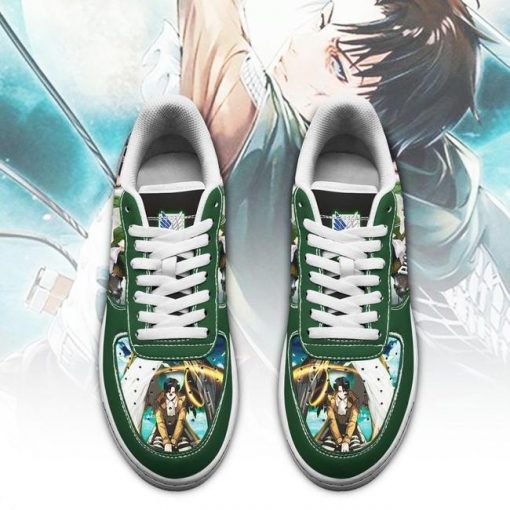 Levi Ackerman Attack On Titan Air Force Sneakers AOT Anime Shoes - 2 - GearAnime
