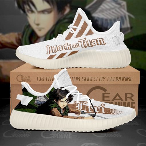 Levi Ackerman Yzy Shoes Attack On Titan Custom Anime Sneakers TT10 - 1 - GearAnime