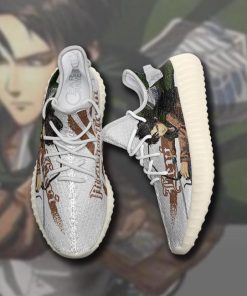 Levi Ackerman Yzy Shoes Attack On Titan Custom Anime Sneakers TT10 - 2 - GearAnime