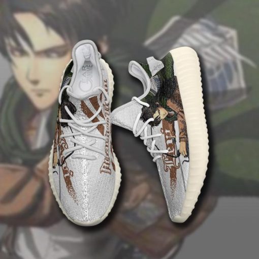 Levi Ackerman Yzy Shoes Attack On Titan Custom Anime Sneakers TT10 - 2 - GearAnime