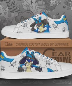 Lucario Skate Shoes Pokemon Custom Anime Shoes PN11 - 1 - GearAnime