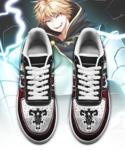 Luck Voltia Air Force Sneakers Black Bull Knight Black Clover Anime Shoes - 2 - GearAnime