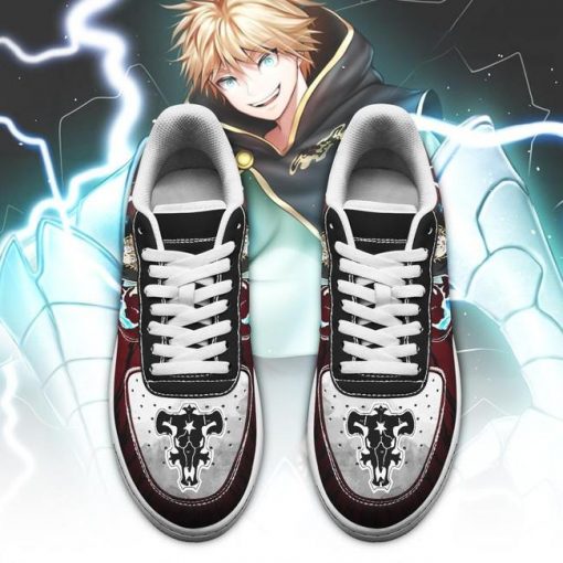 Luck Voltia Air Force Sneakers Black Bull Knight Black Clover Anime Shoes - 2 - GearAnime
