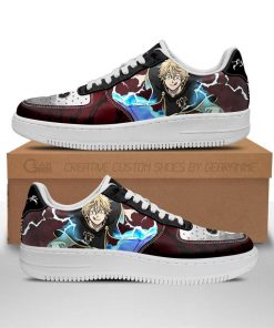Luck Voltia Air Force Sneakers Black Bull Knight Black Clover Anime Shoes - 1 - GearAnime