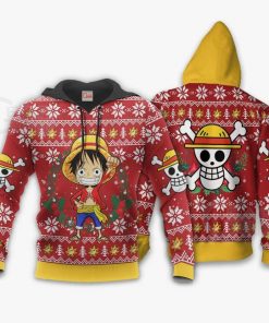 Luffy Ugly Christmas Sweater One Piece Anime Xmas Shirt VA10 - 3 - GearAnime