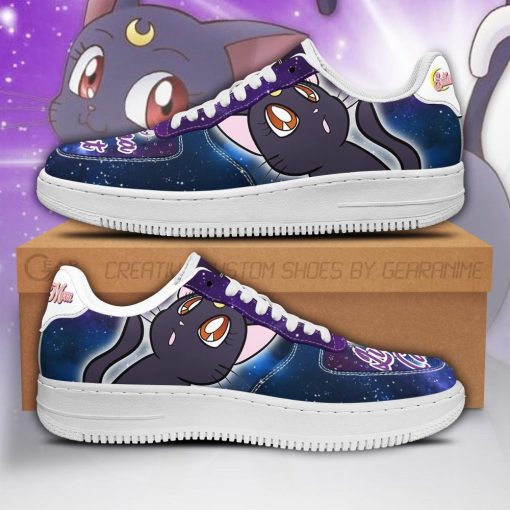 Luna Cat Air Force Sneakers Sailor Moon Anime Shoes Fan Gift PT04 - 1 - GearAnime