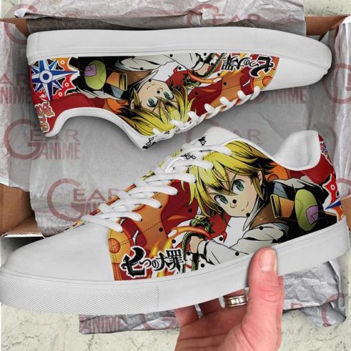 Meliodas Skate Shoes The Seven Deadly Sins Anime Custom Sneakers PN10 - 2 - GearAnime