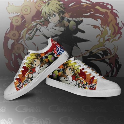 Meliodas Skate Shoes The Seven Deadly Sins Anime Custom Sneakers PN10 - 3 - GearAnime